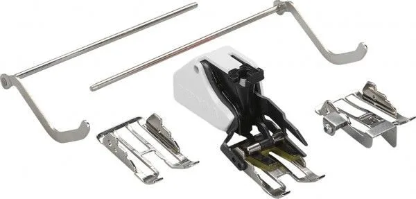 Piedino Bernina a doppio trasporto con 3 solette intercambiabili e righello guidabordi # 50 0089687300
