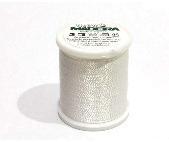 FILATO MADEIRA OVERLOCK -DECORA - No. 12-300 MT-BIANCO NEVE-9870-1001 MADEIRA-9870-1001 FILATO MADEIRA OVERLOCK -DECORA - No. 12-300 MT-BIANCO NEVE-9870-1001 MADEIRA-9870-1001