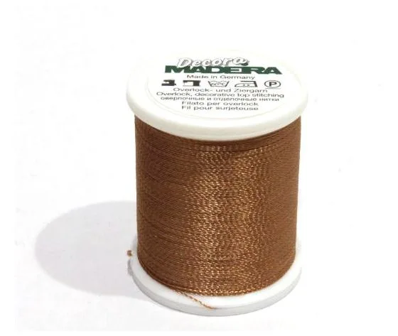 FILATO MADEIRA OVERLOCK -DECORA - No. 12-300 MT-COPPER MADEIRA-9870-1057 FILATO MADEIRA OVERLOCK -DECORA - No. 12-300 MT-COPPER MADEIRA-9870-1057