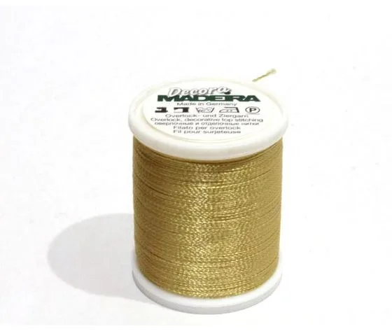 FILATO MADEIRA OVERLOCK -DECORA - No. 12-300 MT-GOLD MADEIRA-9870-1070 FILATO MADEIRA OVERLOCK -DECORA - No. 12-300 MT-GOLD MADEIRA-9870-1070