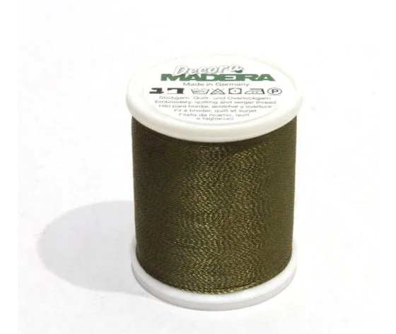 FILATO MADEIRA OVERLOCK -DECORA - No. 12-300 MT-VERDE OLIVA MADEIRA-9870-1157 FILATO MADEIRA OVERLOCK -DECORA - No. 12-300 MT-VERDE OLIVA MADEIRA-9870-1157
