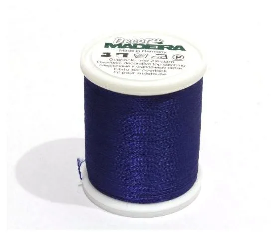 FILATO MADEIRA OVERLOCK -DECORA - No. 12-300 MT-SPOOL ROYAL BLUE MADEIRA-9870-1166 FILATO MADEIRA OVERLOCK -DECORA - No. 12-300 MT-SPOOL ROYAL BLUE MADEIRA-9870-1166