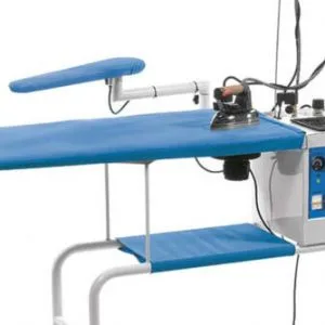Eurovapor Rettangolare Tavolo da stiro fisso, aspirante, riscaldato, con caldaia da 4,5 l e ferro da stiro - immagine 1