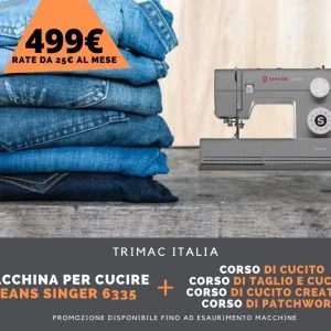Macchina per cucire Jeans SINGER 6335 in offerta con corsi inclusi - immagine 1