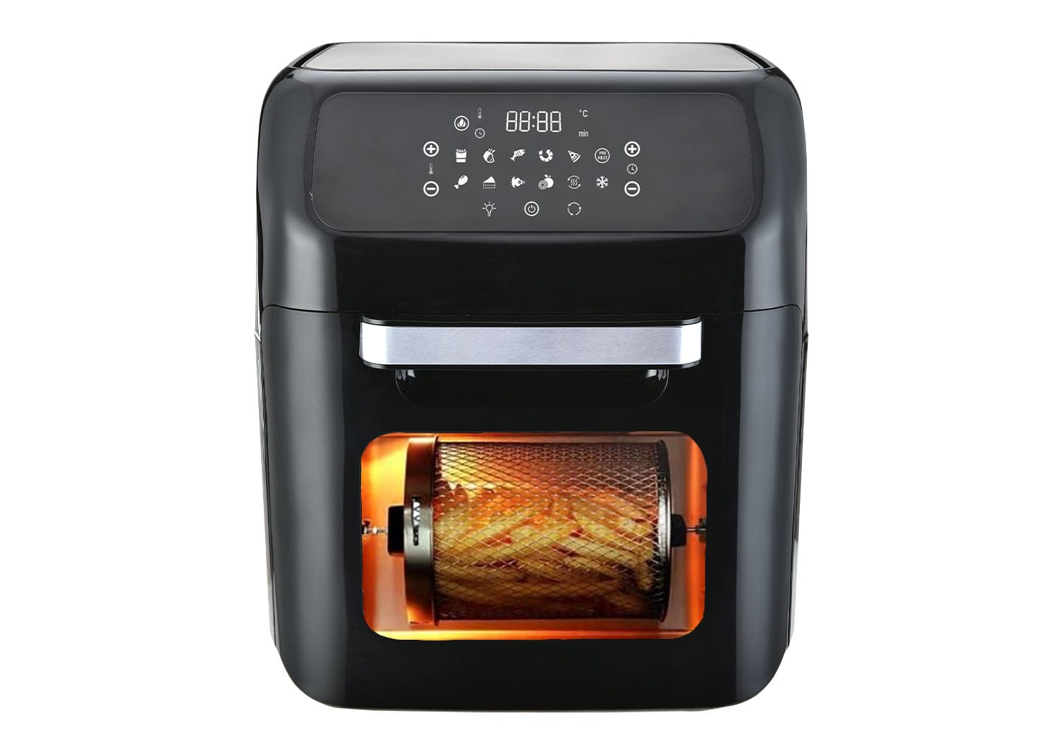 Friggitrice Ad Aria Necchi NK8021 1500W - 4.6 Litri, 12 Programmi Touchscreen, Temperatura 80-200°C, Timer 30 Min