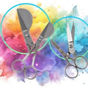 Combo Forbici a becco d'anatra e forbici con la micropunta